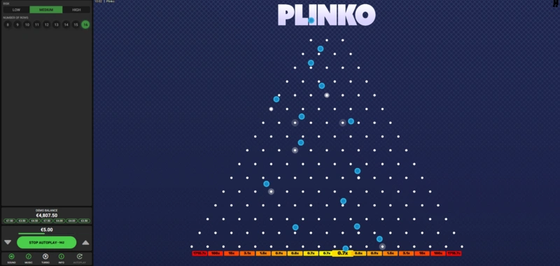 Plinko game